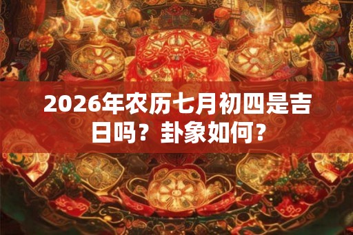 2026年农历七月初四是吉日吗？卦象如何？