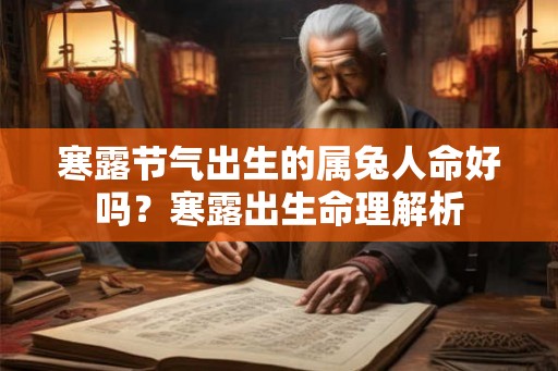 寒露节气出生的属兔人命好吗？寒露出生命理解析