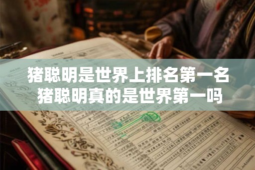 猪聪明是世界上排名第一名 猪聪明真的是世界第一吗