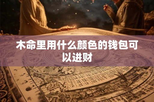 木命里用什么颜色的钱包可以进财