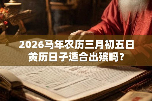2026马年农历三月初五日黄历日子适合出殡吗？