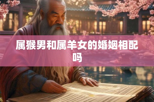 属猴男和属羊女的婚姻相配吗