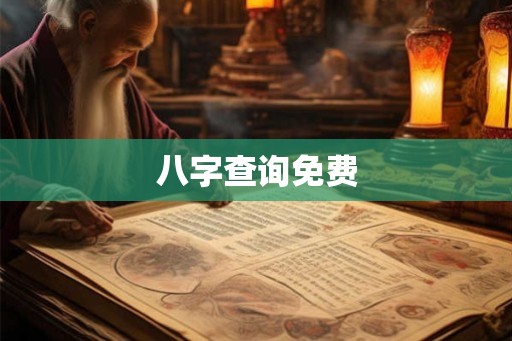 八字查询免费