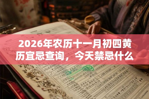 2026年农历十一月初四黄历宜忌查询，今天禁忌什么？