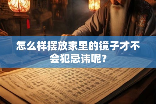 怎么样摆放家里的镜子才不会犯忌讳呢？