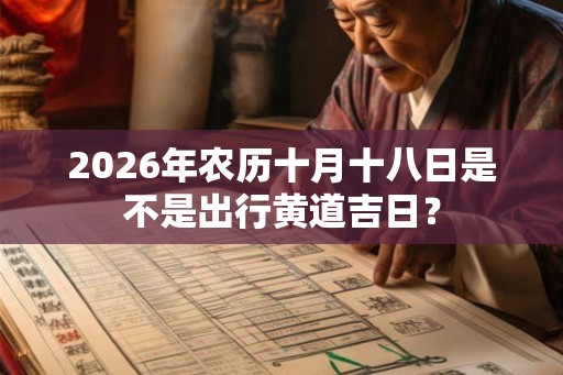 2026年农历十月十八日是不是出行黄道吉日? 2026年农历十月十八日是不是出行黄道吉日?
