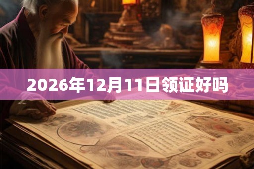 2026年12月11日领证好吗