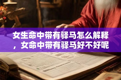 女生命中带有驿马怎么解释，女命中带有驿马好不好呢？
