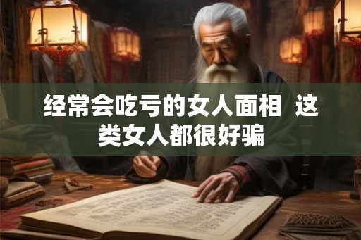 经常会吃亏的女人面相  这类女人都很好骗