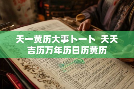 天一黄历大事卜一卜 天天吉历万年历日历黄历 天一黄历大事卜一卜 天天吉历万年历日历黄历