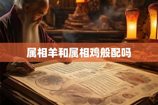 属相羊和属相鸡般配吗