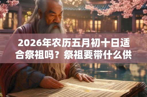 2026年农历五月初十日适合祭祖吗？祭祖要带什么供品？
