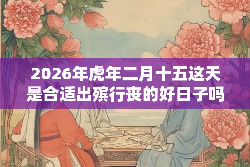 2026年虎年二月十五这天是合适出殡行丧的好日子吗？