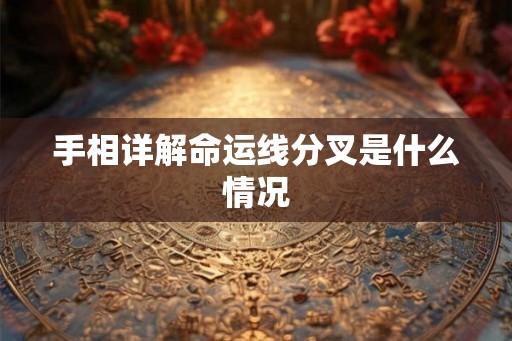 手相详解命运线分叉是什么情况 手相详解命运线分叉是什么情况