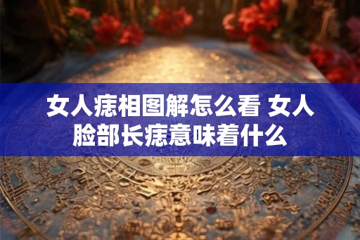 女人痣相图解怎么看 女人脸部长痣意味着什么
