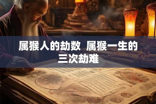 属猴人的劫数  属猴一生的三次劫难