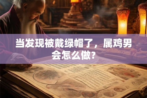 当发现被戴绿帽了，属鸡男会怎么做？