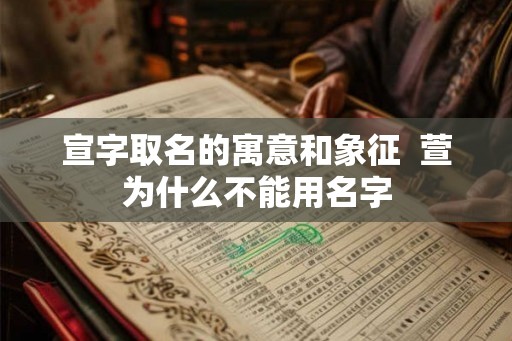 宣字取名的寓意和象征  萱为什么不能用名字