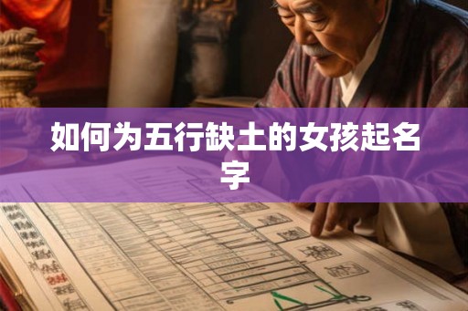 如何为五行缺土的女孩起名字
