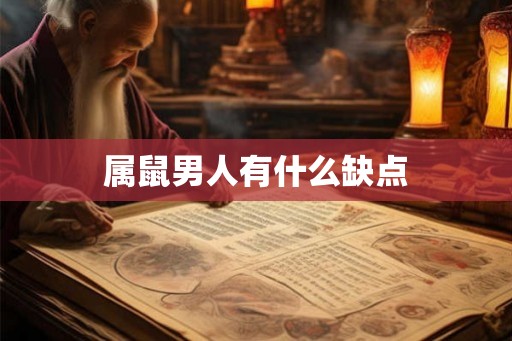 属鼠男人有什么缺点