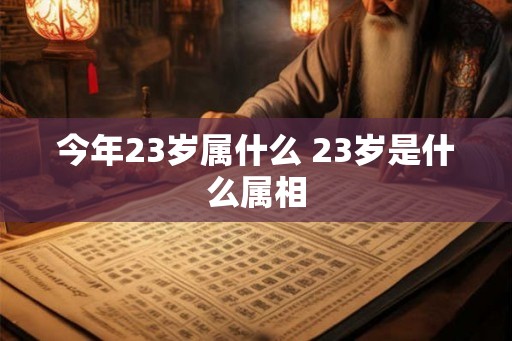 今年23岁属什么 23岁是什么属相