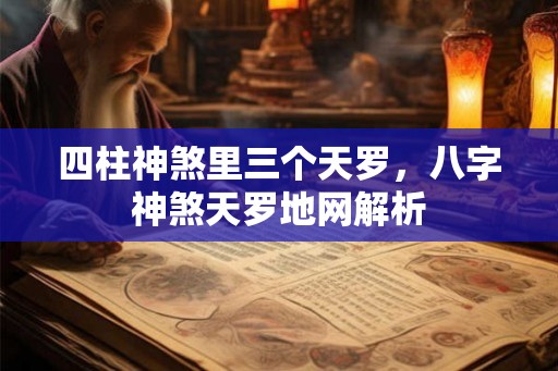 四柱神煞里三个天罗，八字神煞天罗地网解析