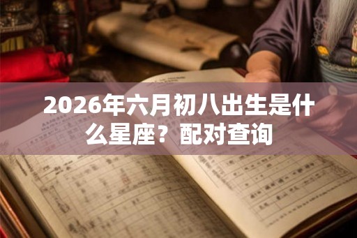 2026年六月初八出生是什么星座？配对查询