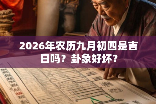 2026年农历九月初四是吉日吗？卦象好坏？