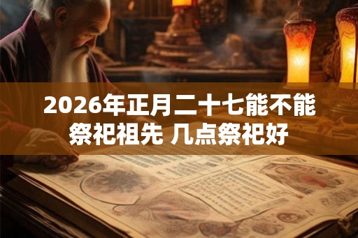2026年正月二十七能不能祭祀祖先 几点祭祀好