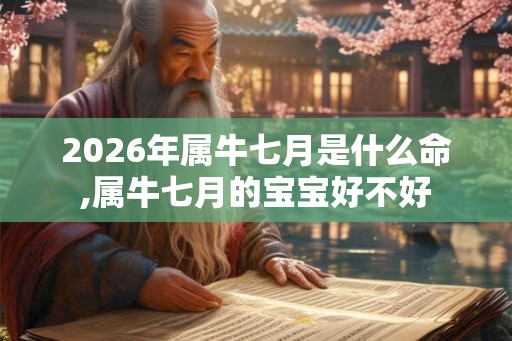 2026年属牛七月是什么命,属牛七月的宝宝好不好