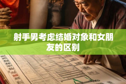 射手男考虑结婚对象和女朋友的区别