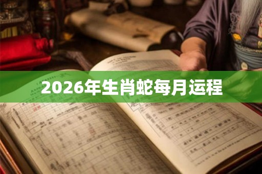 2026年生肖蛇每月运程