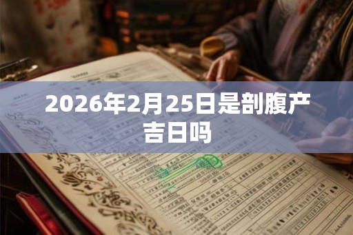 2026年2月25日是剖腹产吉日吗