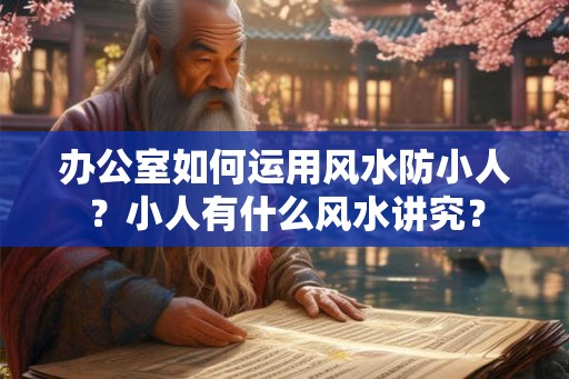 办公室如何运用风水防小人？小人有什么风水讲究？