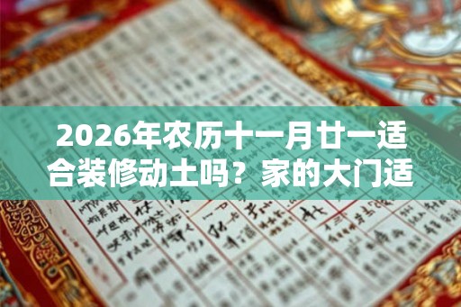 2026年农历十一月廿一适合装修动土吗？家的大门适合朝哪个方向？