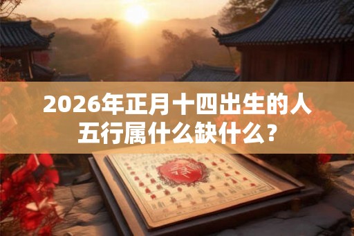 2026年正月十四出生的人五行属什么缺什么？