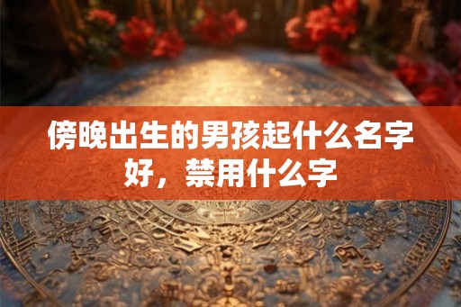 傍晚出生的男孩起什么名字好,禁用什么字 傍晚出生的男孩起什么名字好,禁用什么字