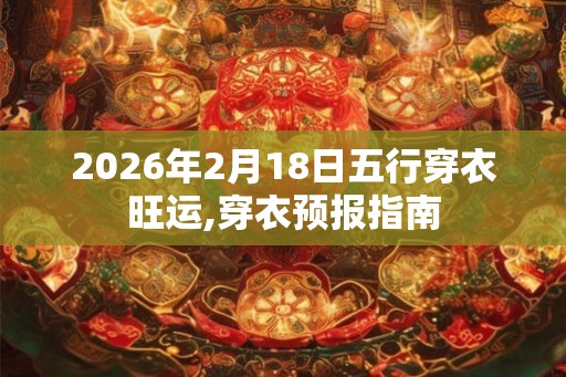 2026年2月18日五行穿衣旺运,穿衣预报指南
