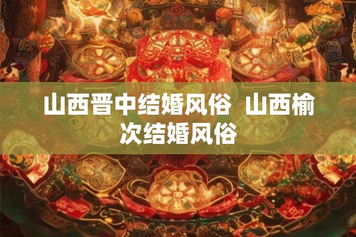 山西晋中结婚风俗  山西榆次结婚风俗