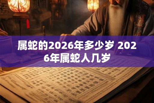属蛇的2026年多少岁 2026年属蛇人几岁