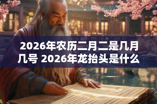 2026年农历二月二是几月几号 2026年龙抬头是什么时候