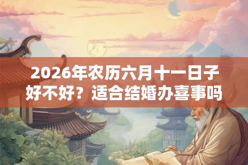 2026年农历六月十一日子好不好？适合结婚办喜事吗？