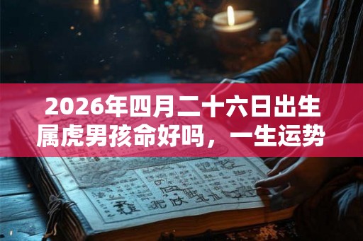 2026年四月二十六日出生属虎男孩命好吗，一生运势如何？