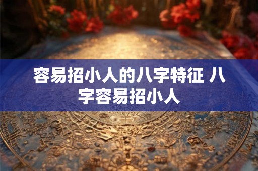 容易招小人的八字特征 八字容易招小人