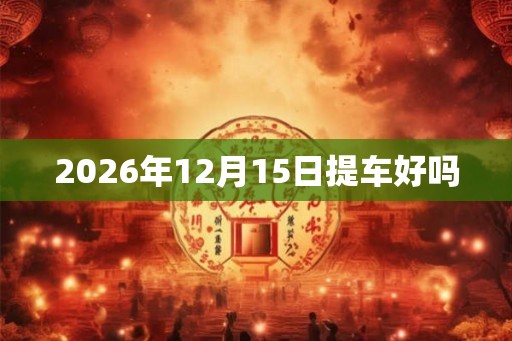 2026年12月15日提车好吗