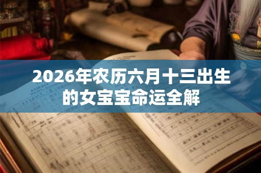 2026年农历六月十三出生的女宝宝命运全解 2026年农历六月十三出生的女宝宝命运全解