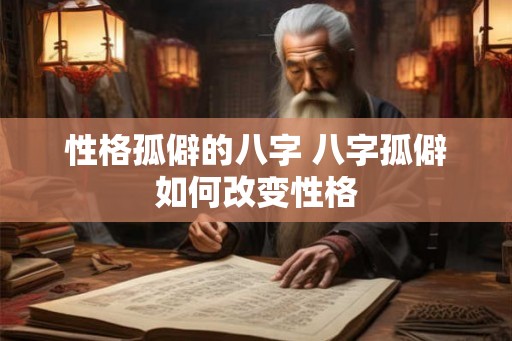 性格孤僻的八字 八字孤僻如何改变性格