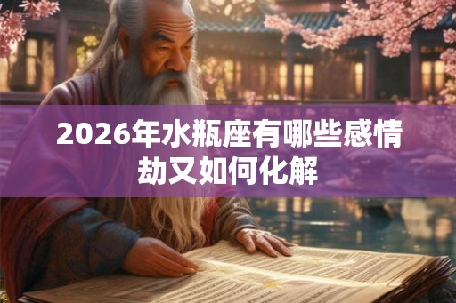 2026年水瓶座有哪些感情劫又如何化解
