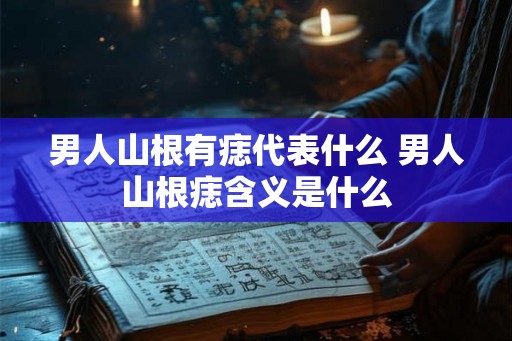 男人山根有痣代表什么 男人山根痣含义是什么