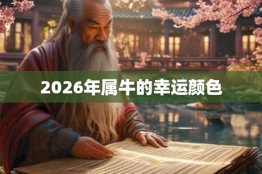 2026年属牛的幸运颜色
